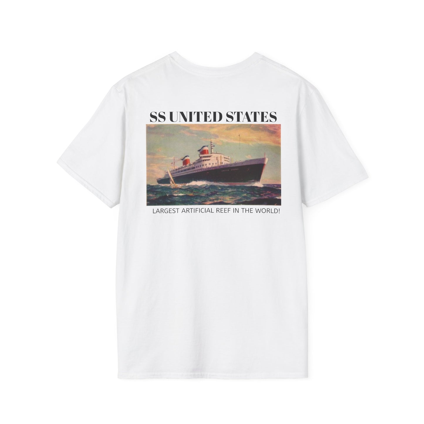 SS United States T-Shirt, "Biggest Artificial Reef in the world"