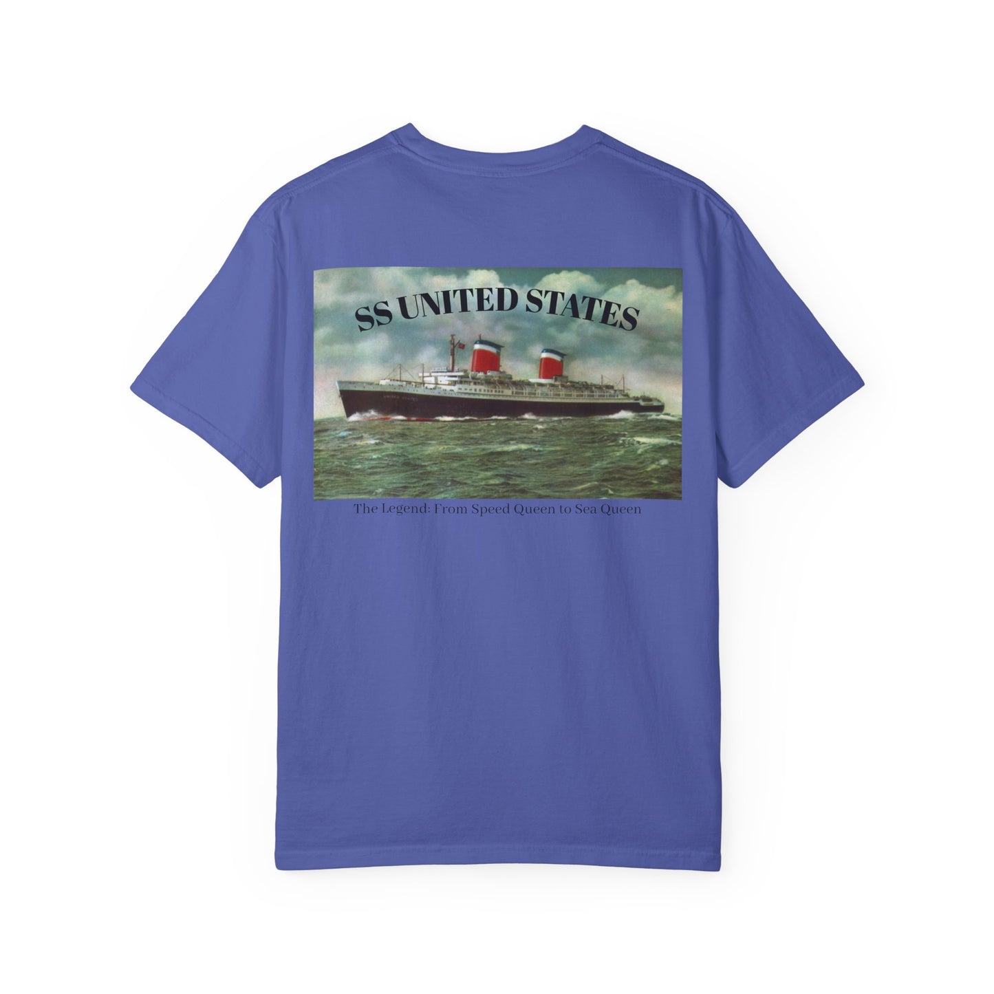 SS United States - T Shirt. "The Legend: From Speed Queen to Sea Queen." Dive Shirt, Scuba Diving Shirt