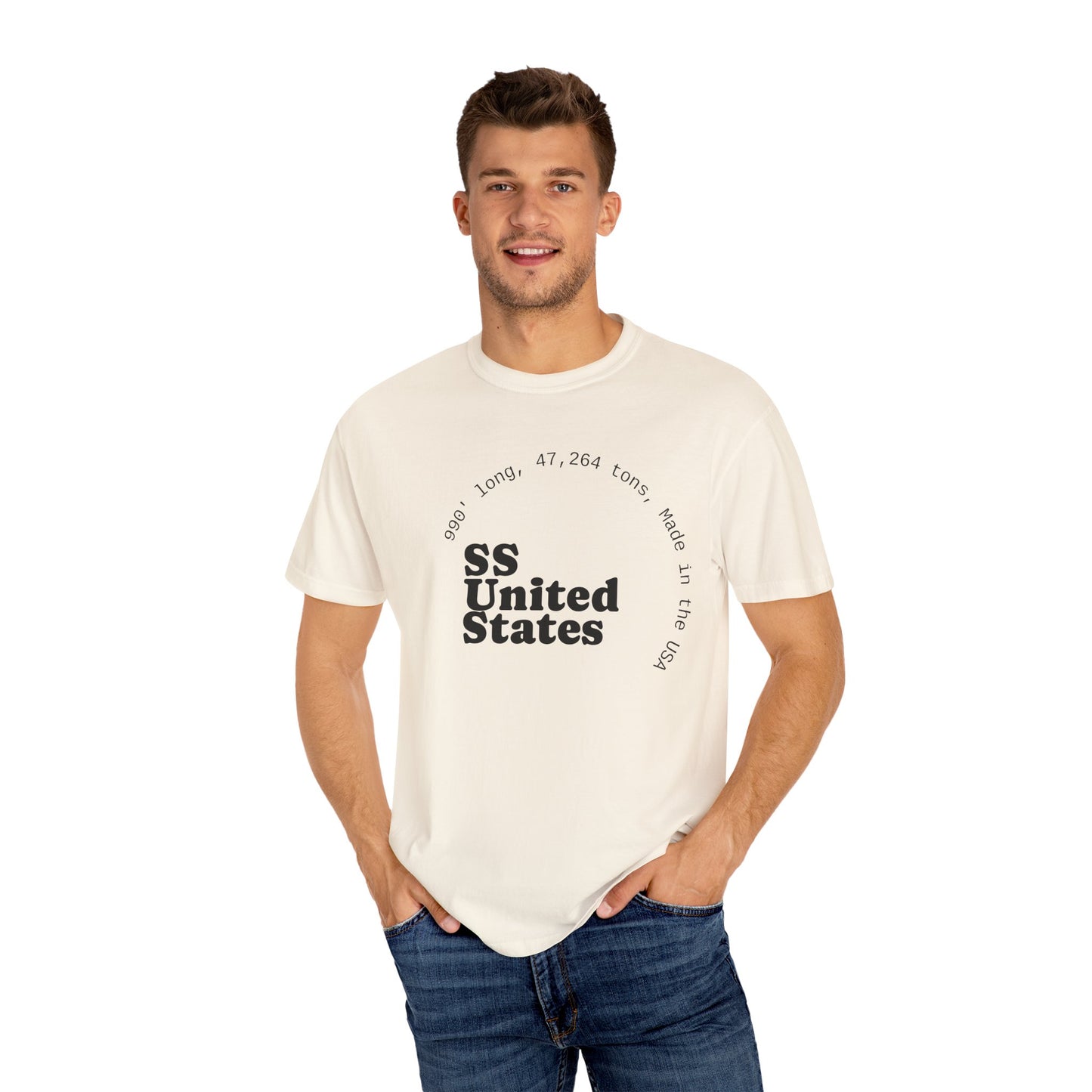 SS United States T-shirt - Largest Artificial Reef - Blue Riband Winner