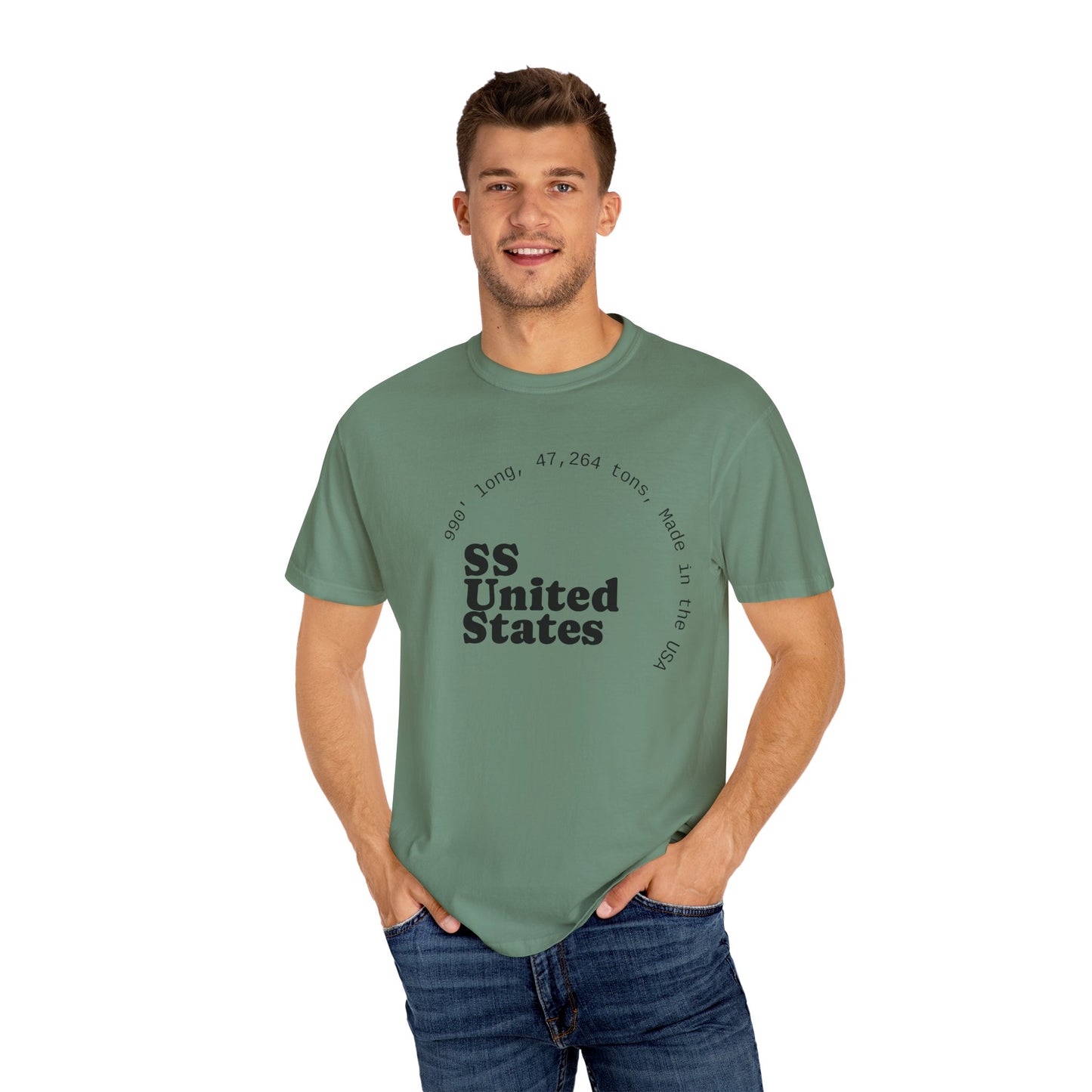 SS United States T-shirt - Largest Artificial Reef - Blue Riband Winner