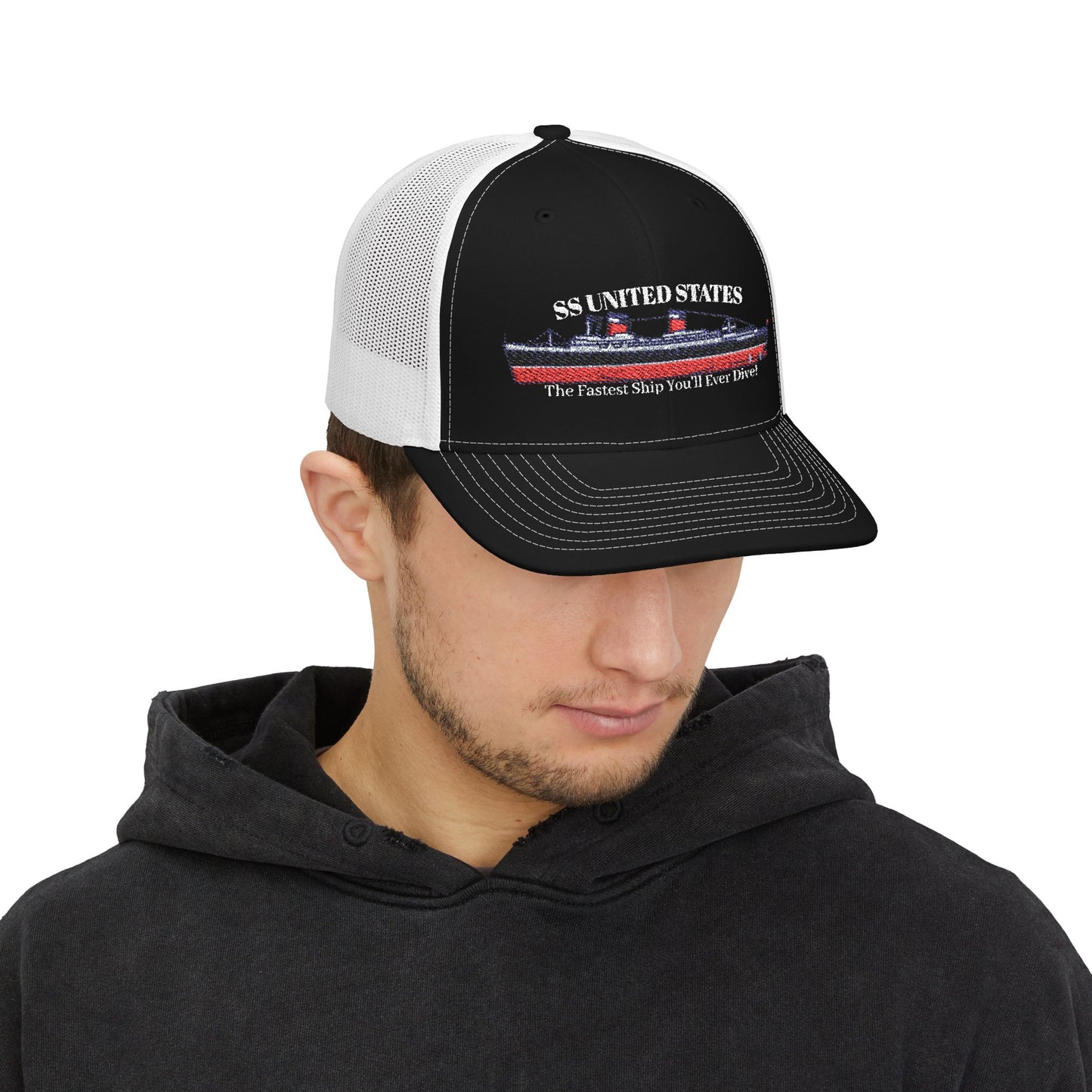 SS United States Trucker Cap "Fastest Ship You'll Ever Dive"