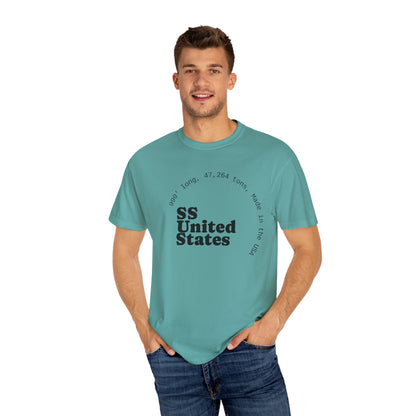 SS United States T-shirt - Largest Artificial Reef - Blue Riband Winner