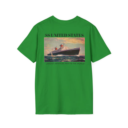 SS United States T-Shirt, "Biggest Artificial Reef in the World"