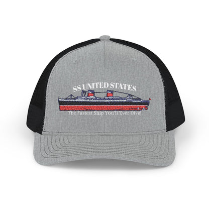 SS United States Trucker Cap "Fastest Ship You'll Ever Dive"