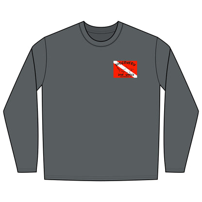 Diver Flag Rashguard Long Sleeve Tee — Vintage Ocean Liner Back Print