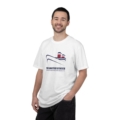 T-Shirt | Minimal Red & Navy Capsule Chest Graphic