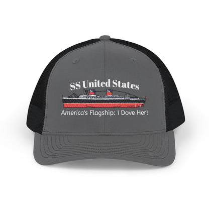 SS United States Trucker Cap - Largest Artificial Reef In the World!