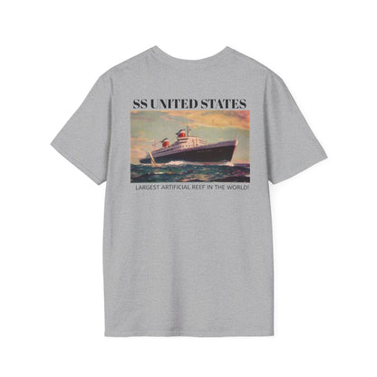 SS United States T-Shirt, "Biggest Artificial Reef in the world"