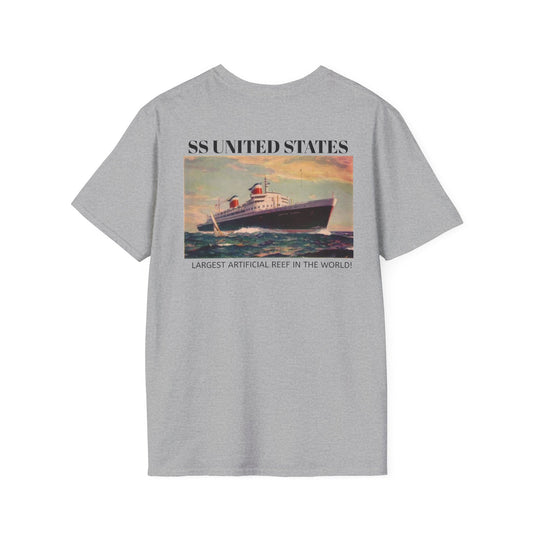 SS United States T-Shirt, "Biggest Artificial Reef in the world"