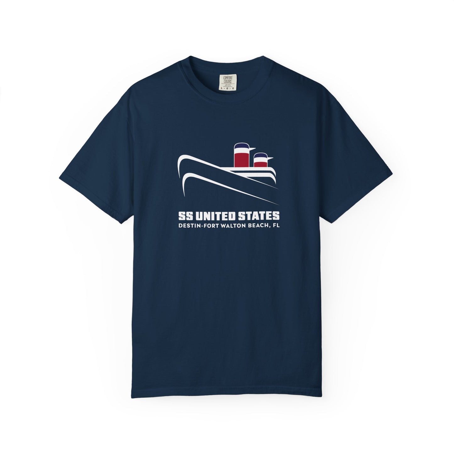 T-Shirt | Minimal Red & Navy Capsule Chest Graphic
