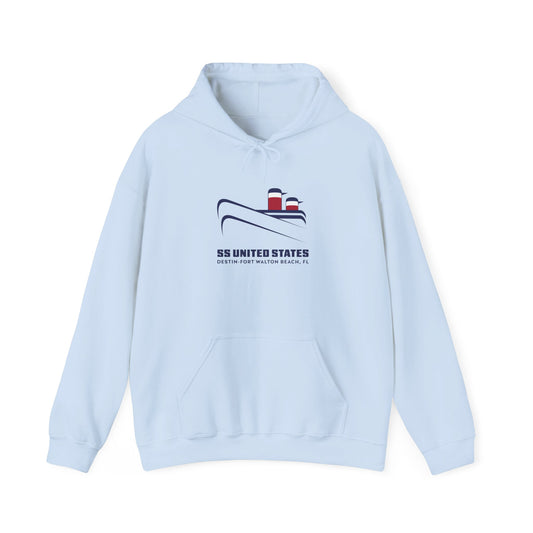 Nautical SS United States Hoodie — Cruise Ship Logo Pullover with Diver Flag