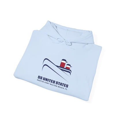 Nautical SS United States Hoodie — Cruise Ship Logo Pullover with Diver Flag