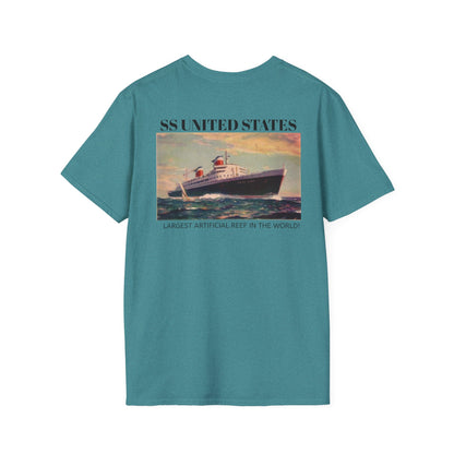 SS United States T-Shirt, "Biggest Artificial Reef in the world"