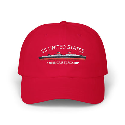 SS UNITED STATES - Classic Dad Cap "AMERICA'S FLAGSHIP"