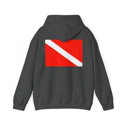 Diver Down Flag Hoodie - Scuba Diving Pullover