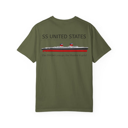 SS United States - T-Shirt, The Deeper you Go, The Harder it Gets