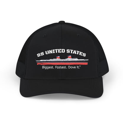 SS United States - Trucker Cap "Biggest. Fastest. Dove It"