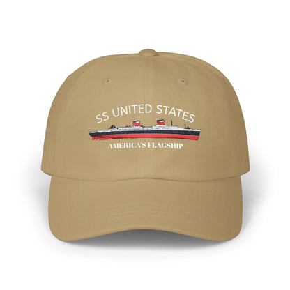 SS UNITED STATES - Classic Dad Cap "AMERICA'S FLAGSHIP"