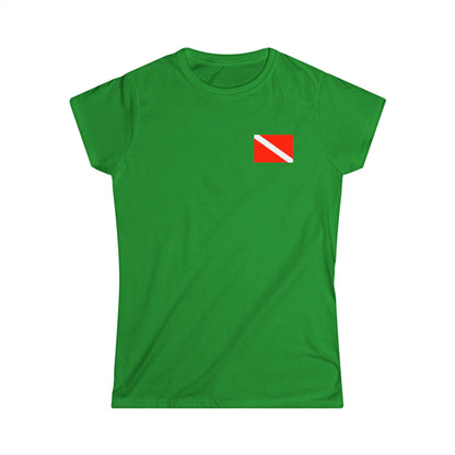 Women's Tee: Save a Reef! Eat a Lionfish - Scuba Flag