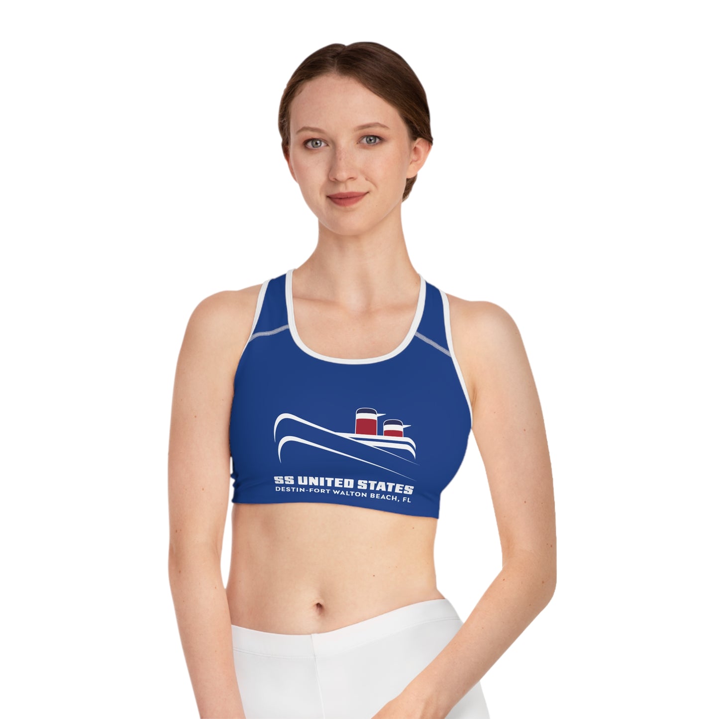 SS United States Sports Bra — Destin Fort Walton Beach Nautical Activewear