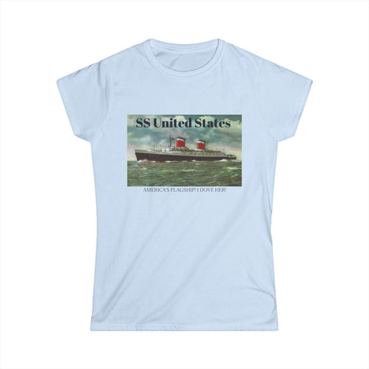 SS United States - T Shirt. AMERICA'S FLAGSHIP, I DOVE HER!
