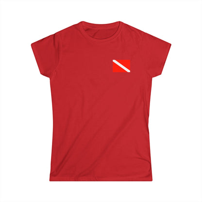 Women's Tee: Save a Reef! Eat a Lionfish - Scuba Flag