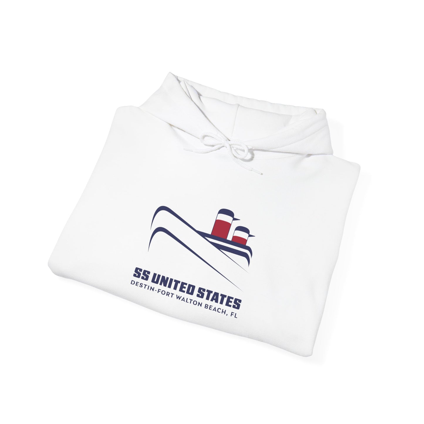 Nautical SS United States Hoodie — Cruise Ship Logo Pullover with Diver Flag