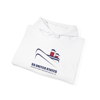 Nautical SS United States Hoodie — Cruise Ship Logo Pullover with Diver Flag