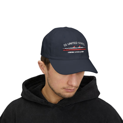 SS UNITED STATES - Classic Dad Cap "AMERICA'S FLAGSHIP"
