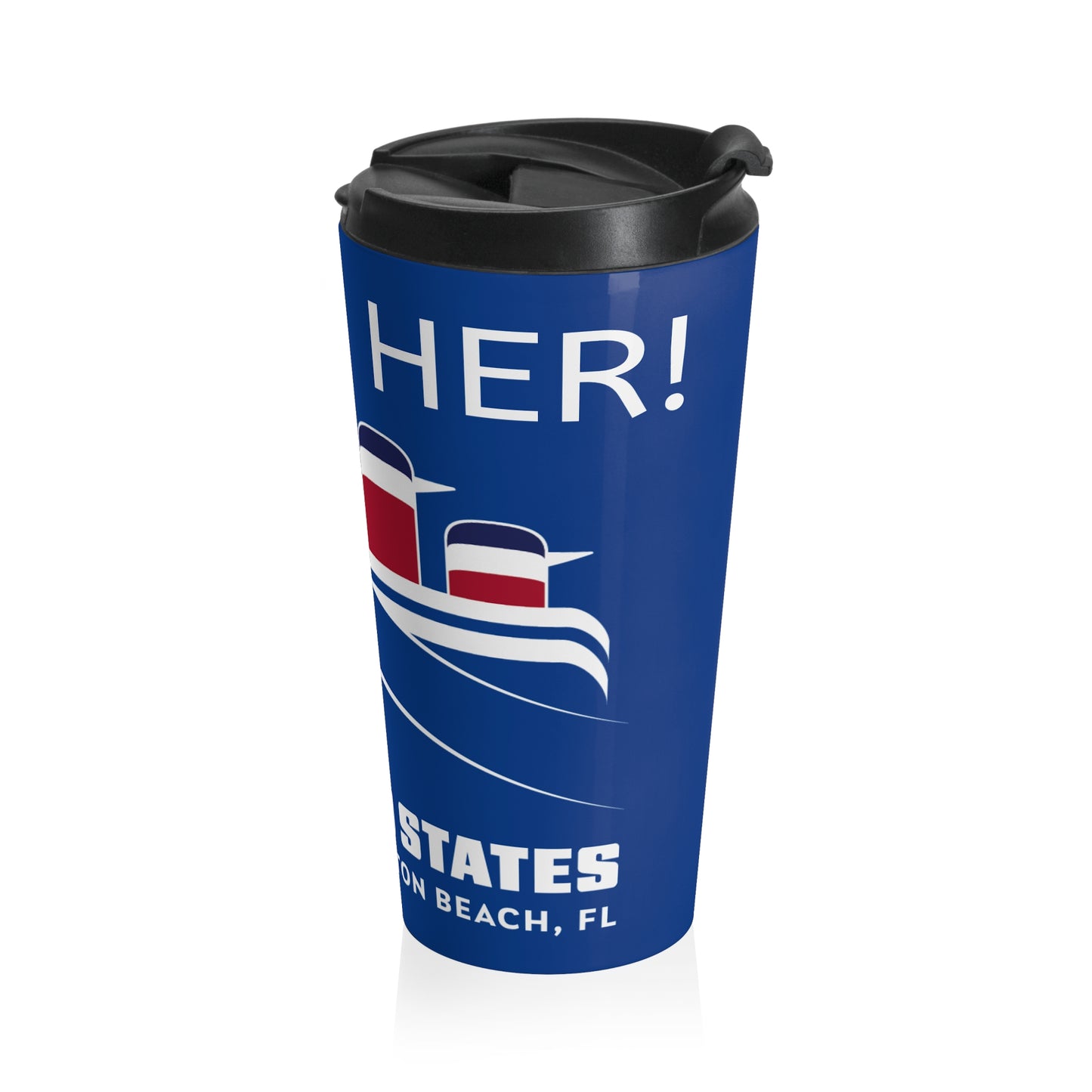 Travel Mug - SS United States - I Dove Her - Stainless Steel Tumbler