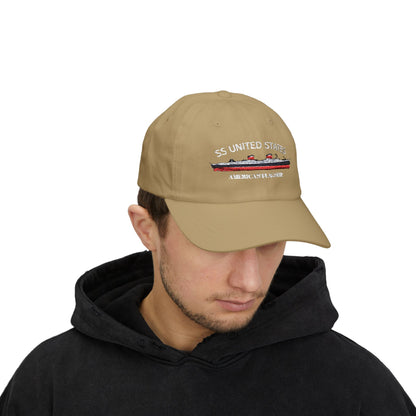 SS UNITED STATES - Classic Dad Cap "AMERICA'S FLAGSHIP"