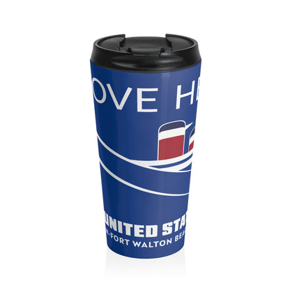 Travel Mug - SS United States - I Dove Her - Stainless Steel Tumbler