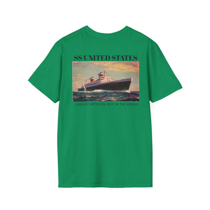 SS United States T-Shirt, "Biggest Artificial Reef in the world"