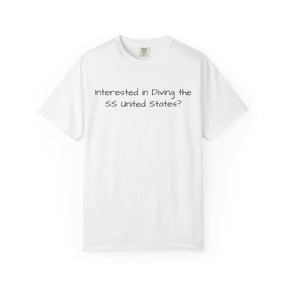 Discovery Dive World T-Shirt - Explore the SS United States with Discovery Dive World
