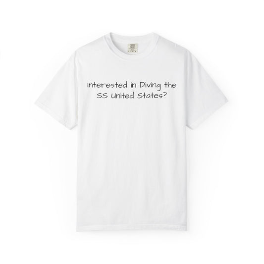 Discovery Dive World T-Shirt - Explore the SS United States with Discovery Dive World