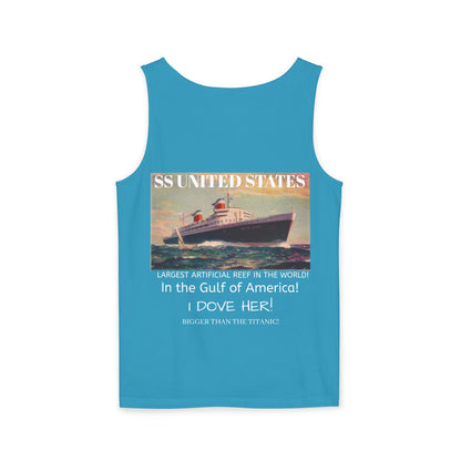 SS United States Tank Top - I Dove her, Gulf of America - Discovery Dive World