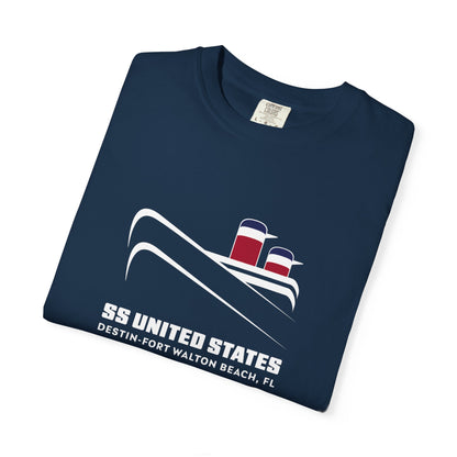 T-Shirt | Minimal Red & Navy Capsule Chest Graphic