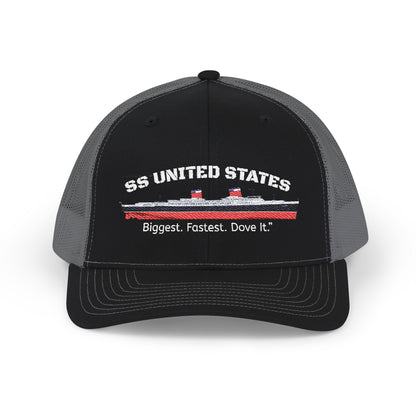 SS United States - Trucker Cap "Biggest. Fastest. Dove It"