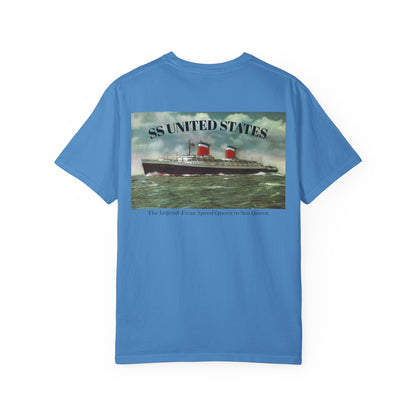SS United States - T Shirt. "The Legend: From Speed Queen to Sea Queen." Dive Shirt, Scuba Diving Shirt