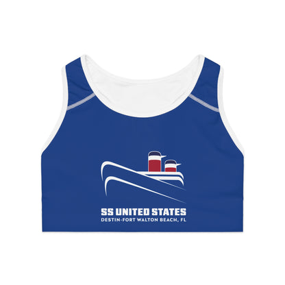 SS United States Sports Bra — Destin Fort Walton Beach Nautical Activewear