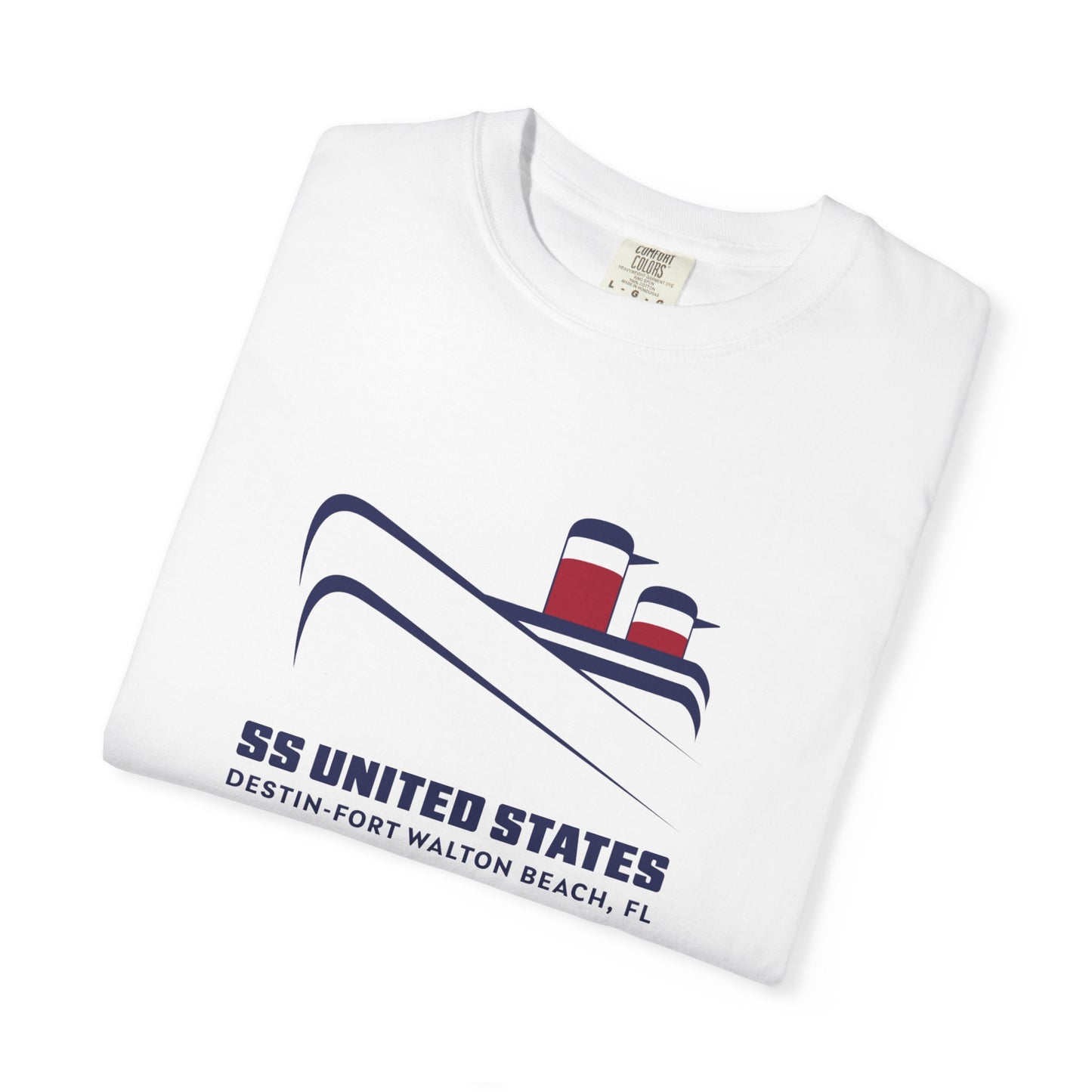 T-Shirt | Minimal Red & Navy Capsule Chest Graphic