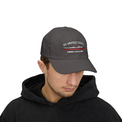 SS UNITED STATES - Classic Dad Cap "AMERICA'S FLAGSHIP"