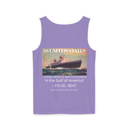 SS United States Tank Top - I Dove her, Gulf of America - Discovery Dive World