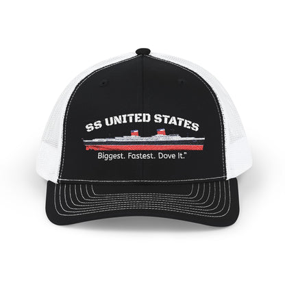 SS United States - Trucker Cap "Biggest. Fastest. Dove It"