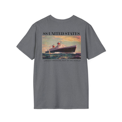 SS United States T-Shirt, "Biggest Artificial Reef in the world"