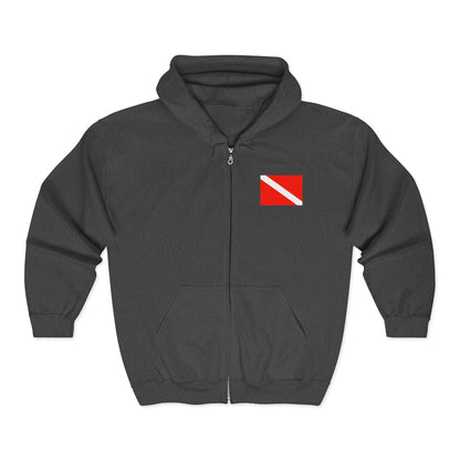 SS United States - Full Zip Hooded Sweatshirt, Dive Sweatshirt - 990' - 38.3 knots