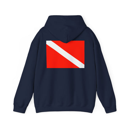 Diver Down Flag Hoodie - Scuba Diving Pullover