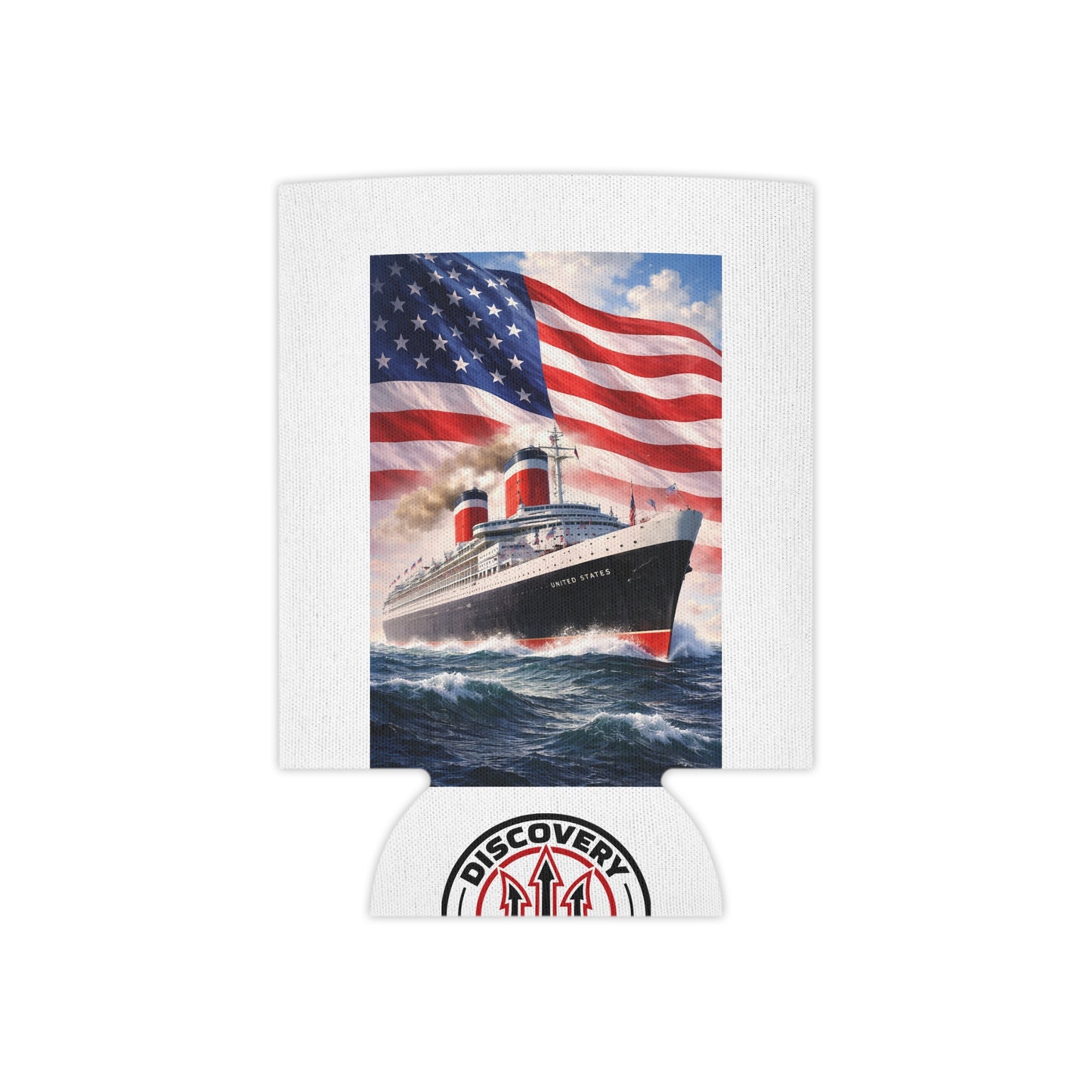 Can Cooler — SS United States Cruise & Dive Flag Design