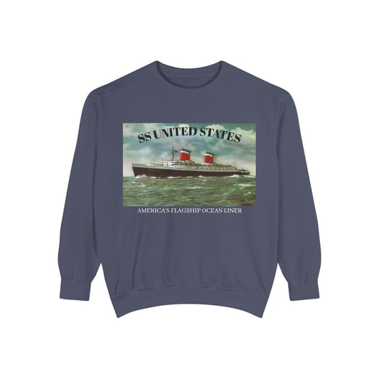 SS United States - Sweatshirt, AMERICA'S FLAGSHIP OCEAN LINER